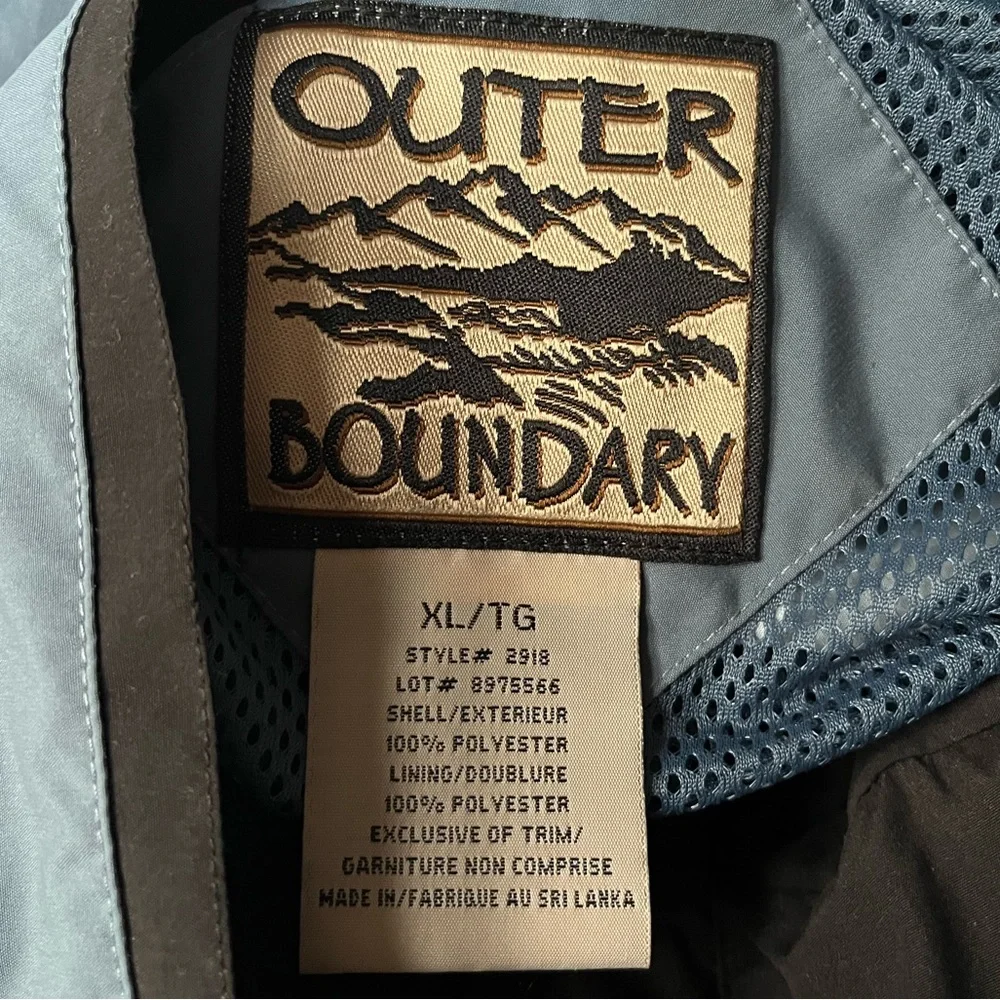 Outer Boundary Retec 20th Anniversary Windbreaker Blue Size XLarge